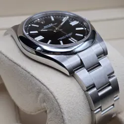 Rolex Oyster Perpetual 41mm, ref. 1243300 black dial. Brand new and unworn, 2023