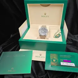 Rolex Oyster Perpetual 41mm, ref. 1243300 black dial. Brand new and unworn, 2023