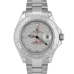 MINT PAPERS ROLEX YACHT-MASTER PLATINUM STAINLESS STEEL 40MM WATCH 16622 BOX