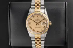 ROLEX DATEJUST 36MM TWO TONE YG  - 16233 CREAM ROMAN DIAL