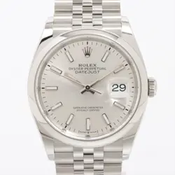 ROLEX DATEJUST 126200 SS AT SILVER-FACE 1 EXTRA LINK