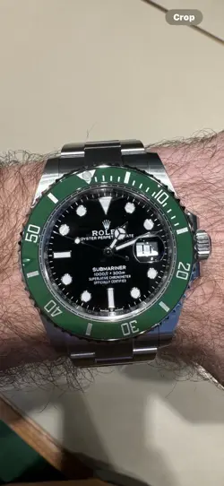 2025 ROLEX SUBMARINER 126610LV SILVER OYSTER BRACELET WITH GREEN BEZEL