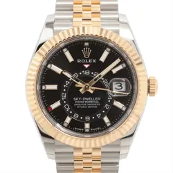 ROLEX SKY-DWELLER 336933 SS×YG AT BLACK DIAL