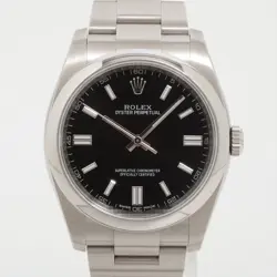 ROLEX OYSTER PERPETUAL 116000 SS AT BLACK DIAL 2 EXTRA LINKS