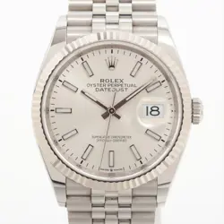 ROLEX DATEJUST 126234 SS×WG AT SILVER-FACE 5 EXTRA LINKS