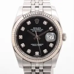 ROLEX DATEJUST 116234G SS×WG AT BLACK DIAL 5 EXTRA LINKS