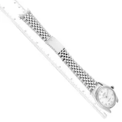 ROLEX DATEJUST STEEL WHITE GOLD ROMAN DIAL MENS WATCH 16234