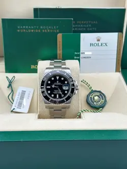 ROLEX SUBMARINER 116610LN BLACK CERAMIC 40MM STAINLESS STEEL BOX PAPER 2017