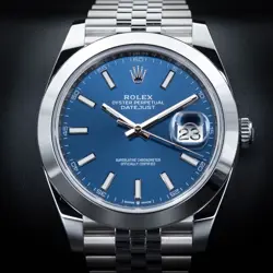 ROLEX DATEJUST 126300 BLUE STICK DIAL JUBILEE