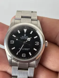 ROLEX EXPLORER 114270 - BLACK DIAL 36MM - FULL SET (2002)