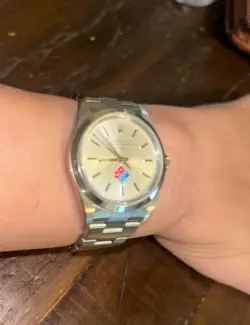 ULTRA RARE ROLEX DOMINOS PIZZA MEN'S ROLEX AIR-KING REF. 14000