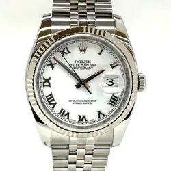 Rolex N  Datejust 116234 Z Number 2007 Manufactured Wg/Ss Automatic Arm Circumfe