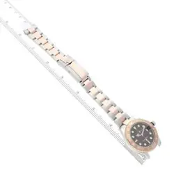 Rolex Yachtmaster 37 Midsize Steel Rose Gold Mens Watch 268621 Box Card