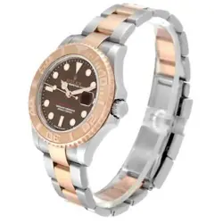 Rolex Yachtmaster 37 Midsize Steel Rose Gold Mens Watch 268621 Box Card