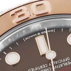 Rolex Yachtmaster 37 Midsize Steel Rose Gold Mens Watch 268621 Box Card