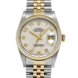 ROLEX 2/25  DATEJUST 36 16233 W NUMBER 1995 MANUFACTURED WATCH WRISTWATCH R45_02