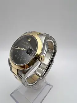 Rolex Datejust 41 126303 18K Custom Who Cares I'm Already Late Black Dial Watch