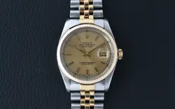 ROLEX DATEJUST 16013 TWO TONE CHAMPAGNE DIAL 1979