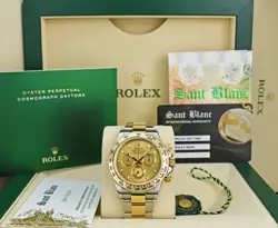 ROLEX - 18KT GOLD & SS DAYTONA CHAMPAGNE INDEX DIAL 116503 - SANT BLANC