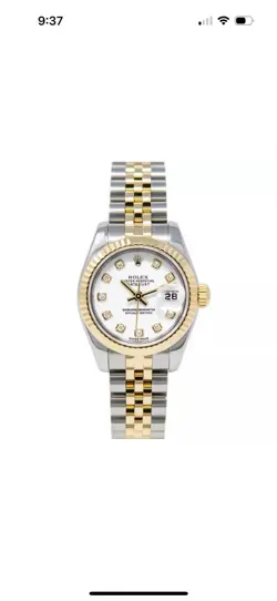 ROLEX DATEJUST 36 116233 GOLD & STEEL WHITE DIAMOND, JUBILEE - PRE-OWNED