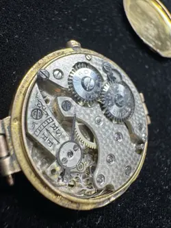 ANTIQUE WOMEN'S ROLEX 15J WRIST WATCH 9K CASE PARTS
