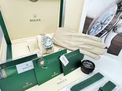 ♛ ROLEX “HULK” 2020 SUBMARINER DATE 116610LV GREEN BigSuperXLSet FullTags&Papers