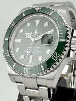 ♛ ROLEX “HULK” 2020 SUBMARINER DATE 116610LV GREEN BigSuperXLSet FullTags&Papers