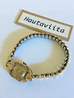 Delroy 17 Jewel Swiss Womens Working Watch Goldfilled Plated Case Band 1950-60s