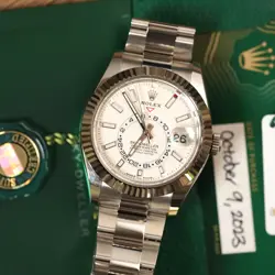 Rolex Sky-Dweller 336934 Silver Oyster Bracelet with Silver Bezel 2023 Unworn