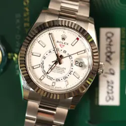 Rolex Sky-Dweller 336934 Silver Oyster Bracelet with Silver Bezel 2023 Unworn