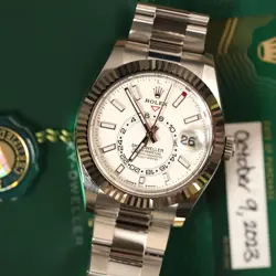 Rolex Sky-Dweller 336934 Silver Oyster Bracelet with Silver Bezel 2023 Unworn