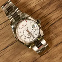 Rolex Sky-Dweller 336934 Silver Oyster Bracelet with Silver Bezel 2023 Unworn