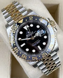 ROLEX 126713GRNR GMT-MASTER II 40MM STAINLESS YELLOW GOLD 40MM MEN'S WATCH 2024