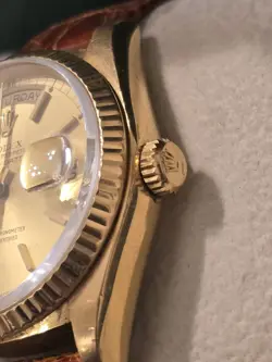 Mens Rolex Day Date President 18038 18k Gold  Automatic 1980s