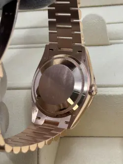 Rolex DayDate 2021 Rose Complete 36mm MOP Diamond Dial Presidential 128345RBR