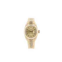 ROLEX DATEJUST 6917 26MM CHAMPAGNE INDEX DIAL FLUTED BEZEL SUPER JUBILEE BAND