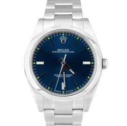 39MM BLUE STAINLESS