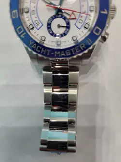 ROLEX YACHT-MASTER II 116680 44MM WHITE DIAL WATCH 