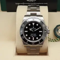 ROLEX SUBMARINER NO DATE 124060 BLACK BEZEL NEW 2025 COMPLETE FULL SET