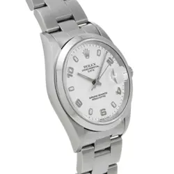 USED ROLEX Oyster Perpetual Date 15200 White Men's Watch #213025
