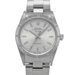 USED ROLEX AIR KING 14010 SILVER CASE SIZE 34×34MM MEN'S WATCH #221425