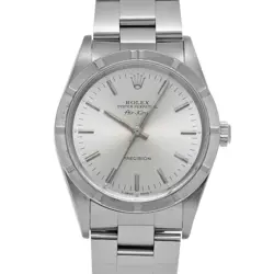 USED ROLEX AIR KING 14010 SILVER CASE SIZE 34×34MM MEN'S WATCH #211425