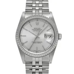 USED ROLEX DATEJUST 16220 SILVER CASE SIZE 36×36MM MEN'S WATCH #221425