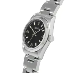 USED ROLEX Oyster Perpetual 67480 Black Case Size 31×31mm Unisex Watch #21325
