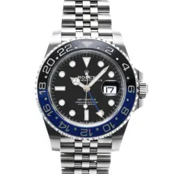 USED ROLEX GMT MASTER II 126710BLNR BLACK MEN'S WATCH #223325