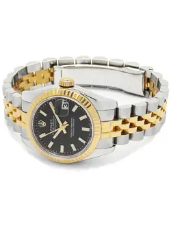 USED ROLEX Datejust 179173 Black Case Size 26mm Ladies Watch #223925