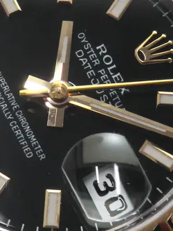 USED ROLEX Datejust 179173 Black Case Size 26mm Ladies Watch #223925