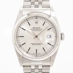 ROLEX DATEJUST 16200 SS AT SILVER-FACE