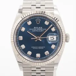 ROLEX DATEJUST 126234G SS×WG AT BLUE-FACE 4 EXTRA LINKS