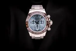 ROLEX DAYTONA 116506 PLATINUM ICE BLUE BAGUETTE DIAMOND DIAL MEN'S WATCH
